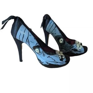 NWOT ! Glow in the Dark !Iron Fist Halloween Limited Zombie Stomper Heels Sz 8.5